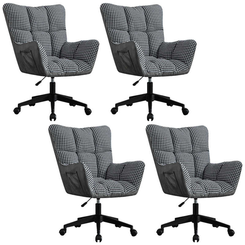 Modern Armless Office Chair Tilt Mechanism Adjustable Seat Height Desk Chair