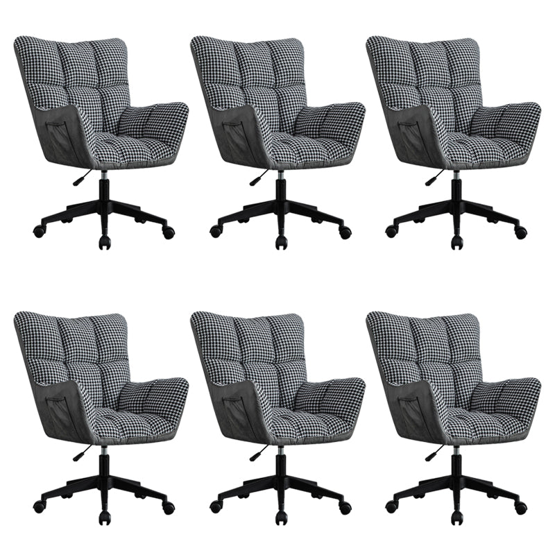 Modern Armless Office Chair Tilt Mechanism Adjustable Seat Height Desk Chair