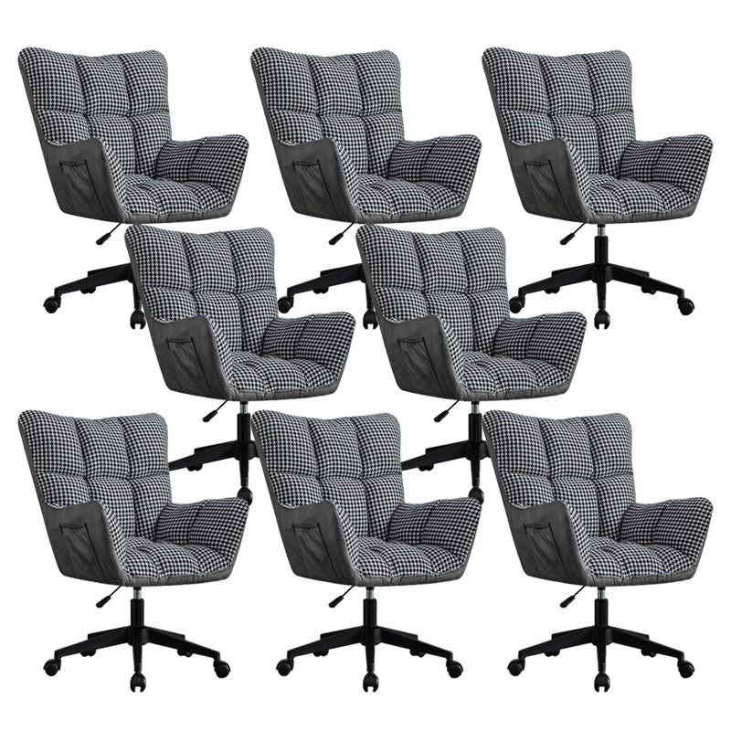 Modern Armless Office Chair Tilt Mechanism Adjustable Seat Height Desk Chair