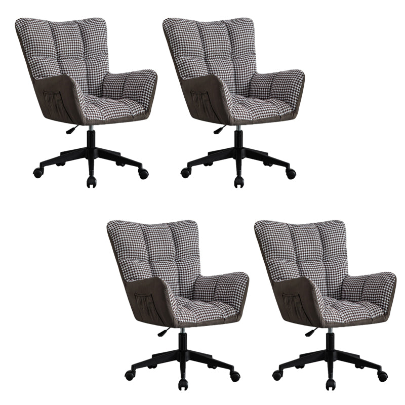 Modern Armless Office Chair Tilt Mechanism Adjustable Seat Height Desk Chair