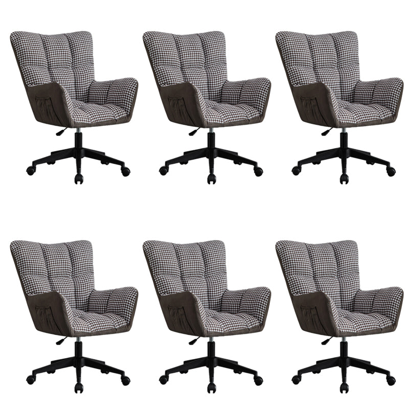 Modern Armless Office Chair Tilt Mechanism Adjustable Seat Height Desk Chair