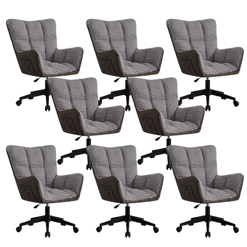 Modern Armless Office Chair Tilt Mechanism Adjustable Seat Height Desk Chair