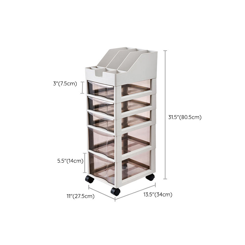 Vertical Transparent Filing Cabinet Plastic Drawers File Cabinet