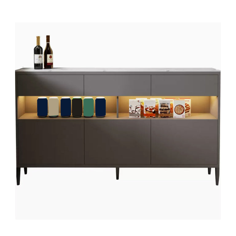 Contemporary Sideboard Cabinet Stone Sideboard Table with Drawers