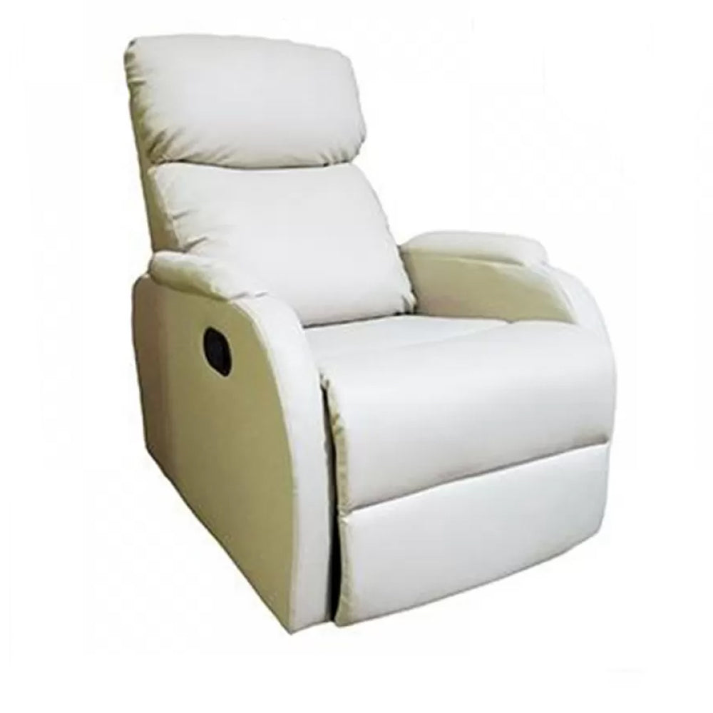 Faux Leather Standard Recliner Manual-Push Botton Recliner Chair with Lumbar