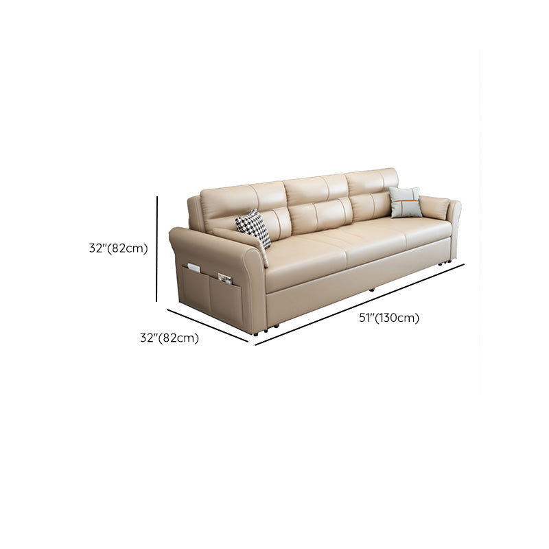 Upholstered Futon Sleeper Sofa Faux leather Futon And Mattress with Storage