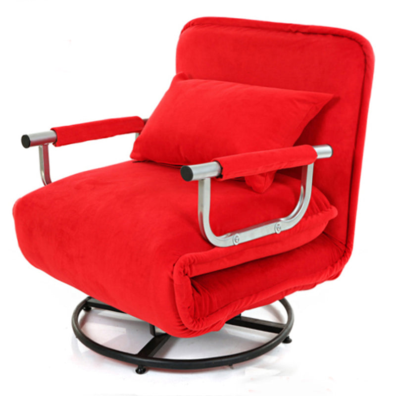 Modern Swivel Standard Recliner Solid Color Recliner Chair with Pillow