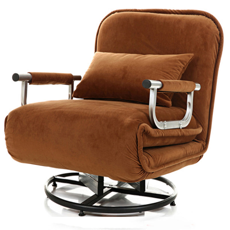 Modern Swivel Standard Recliner Solid Color Recliner Chair with Pillow