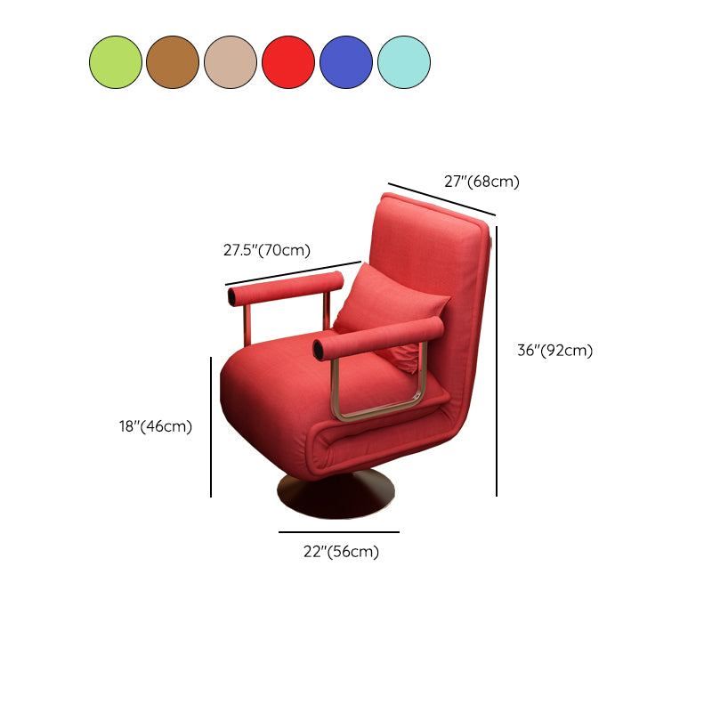 Modern Swivel Standard Recliner Solid Color Recliner Chair with Pillow