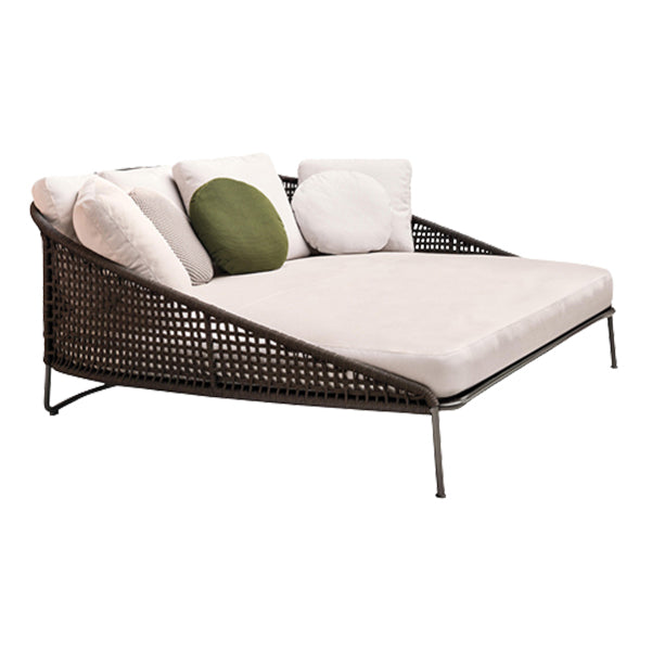 Farmhouse Outdoor Patio Sofa Metal Fade Resistant and Rust Resistant Patio Sofa