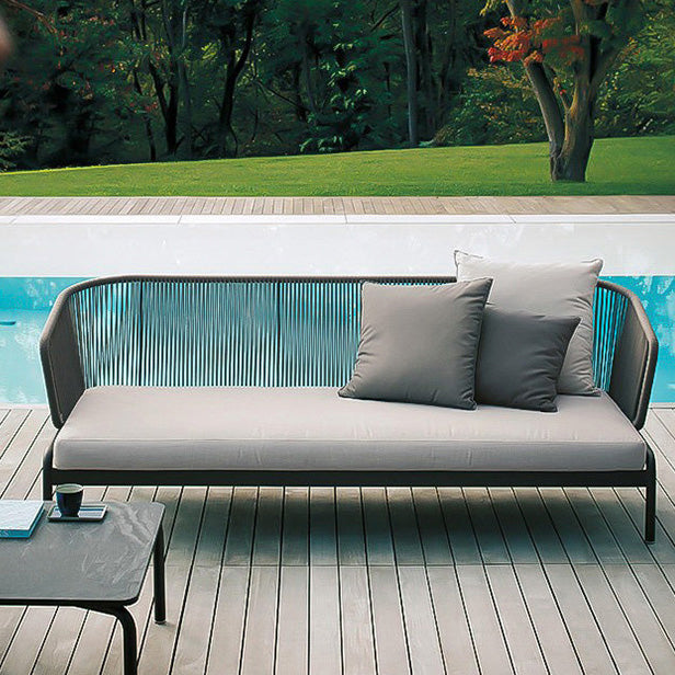 Modern UV Resistant Patio Sofa Metal Outdoor Patio Sofa with Cushions