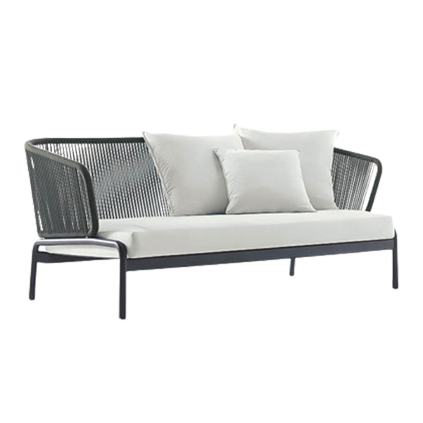 Modern UV Resistant Patio Sofa Metal Outdoor Patio Sofa with Cushions