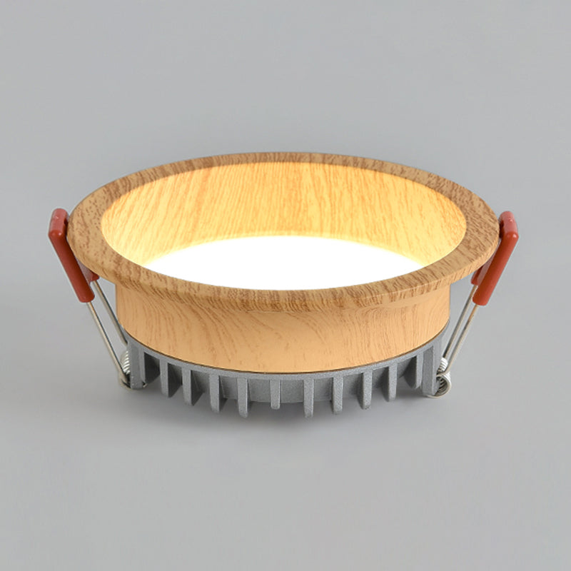 LED Metal Flush Mount Modern Circle Shape Ceiling Light with Acrylic Shade for Living Room