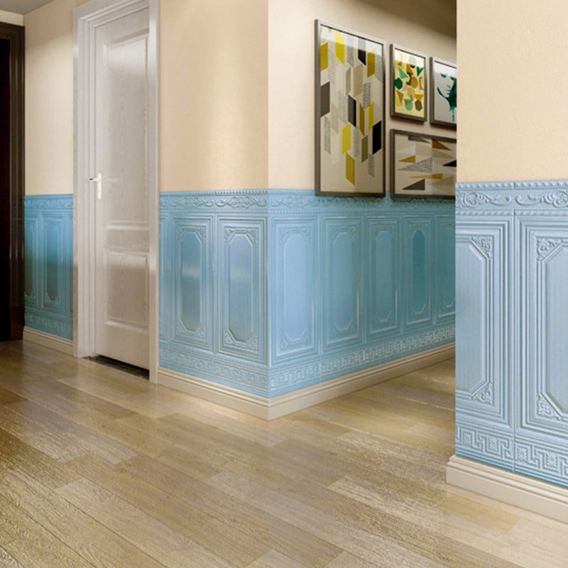 Contemporary Waterproof 3D Wainscoting Peel and Stick Indoor Wallboard