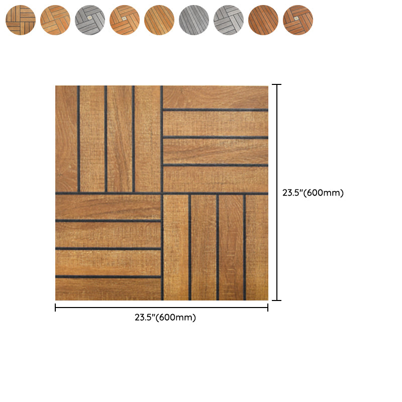 Outdoor Flooring Tiles 23.6" × 23.6" Flooring Tiles with Slip Resistant