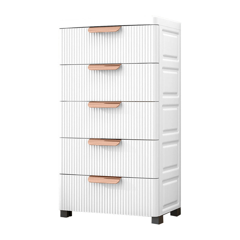 Scandinavian Plastic Vertical Baby Dresser with Drawers for Bedroom