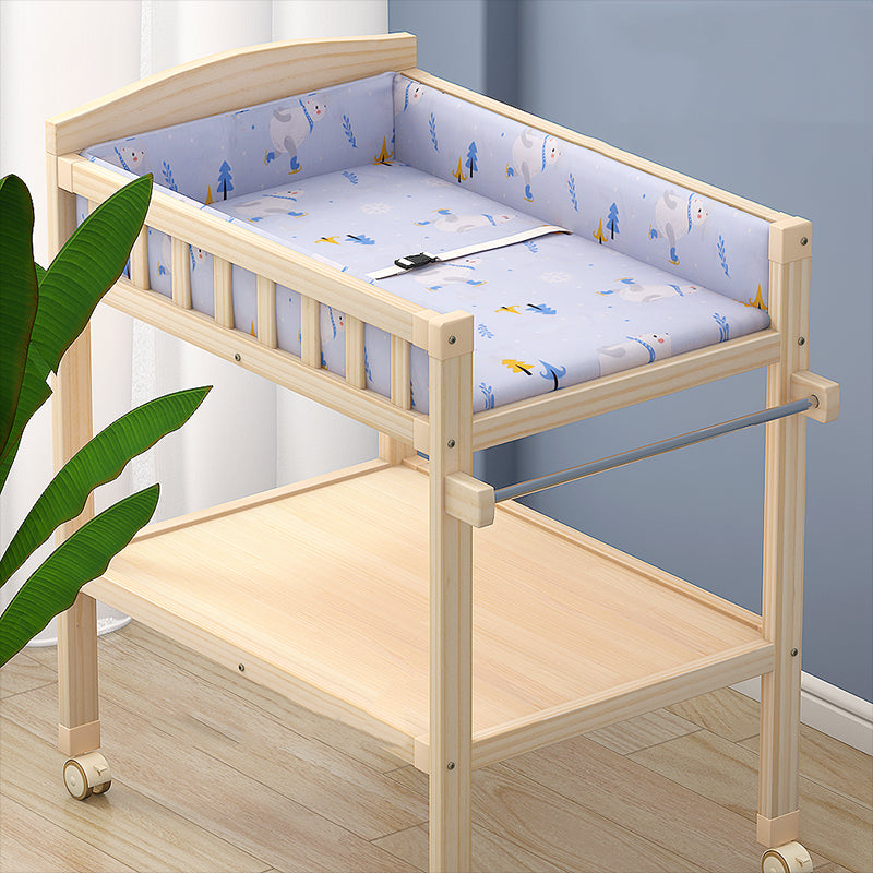 Modern Changing Table Wooden Baby Changing Table with Storage