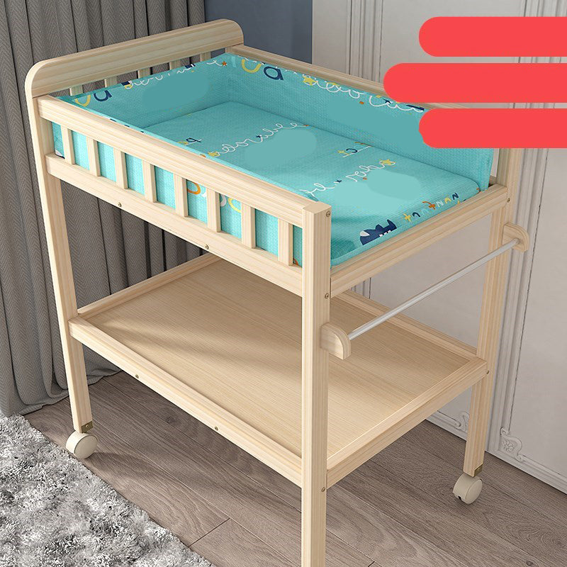 Wooden Baby Changing Table Flat Top Changing Table with Storage Changing Table