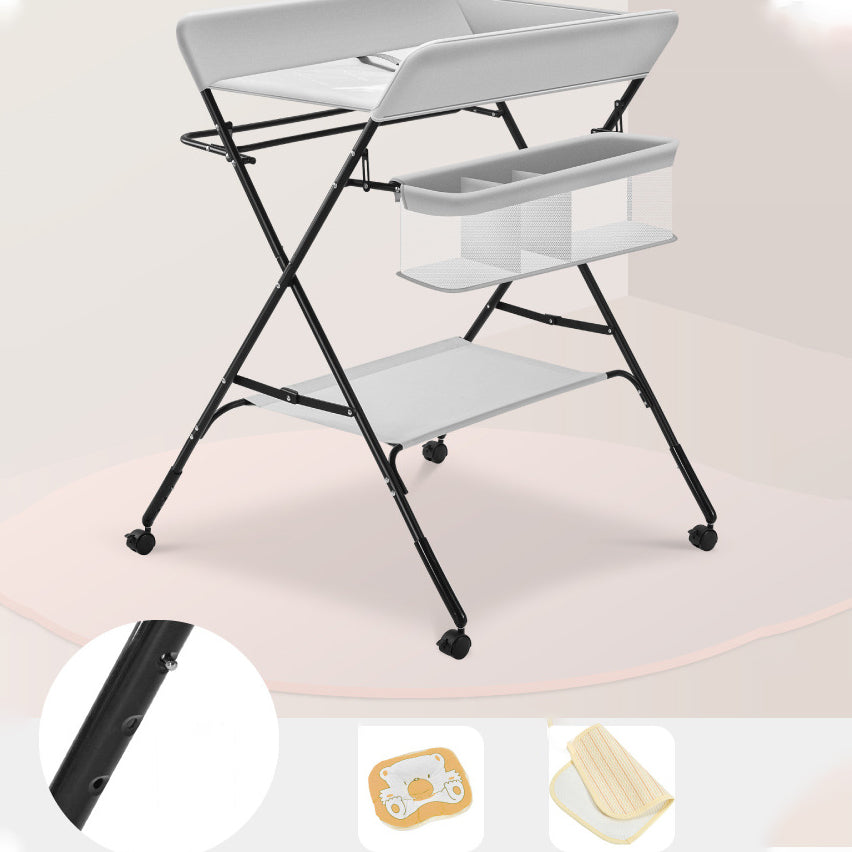 Folding Basket Baby Changing Table Portable Changing Table with Pad