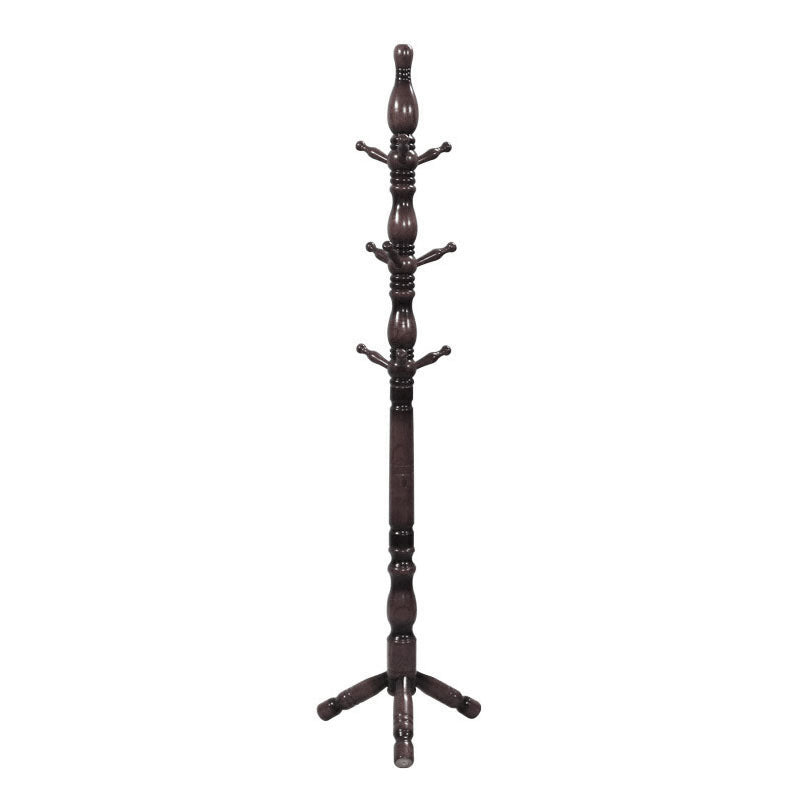 Traditional Wood Hall Tree Free Standing Entry Hall Tree with Coat Hooks