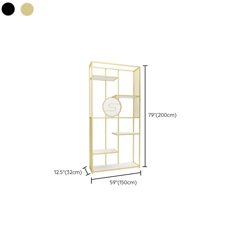 Modern Floor Wine Rack Metal Kitchen Wine Bottle & Glass Rack