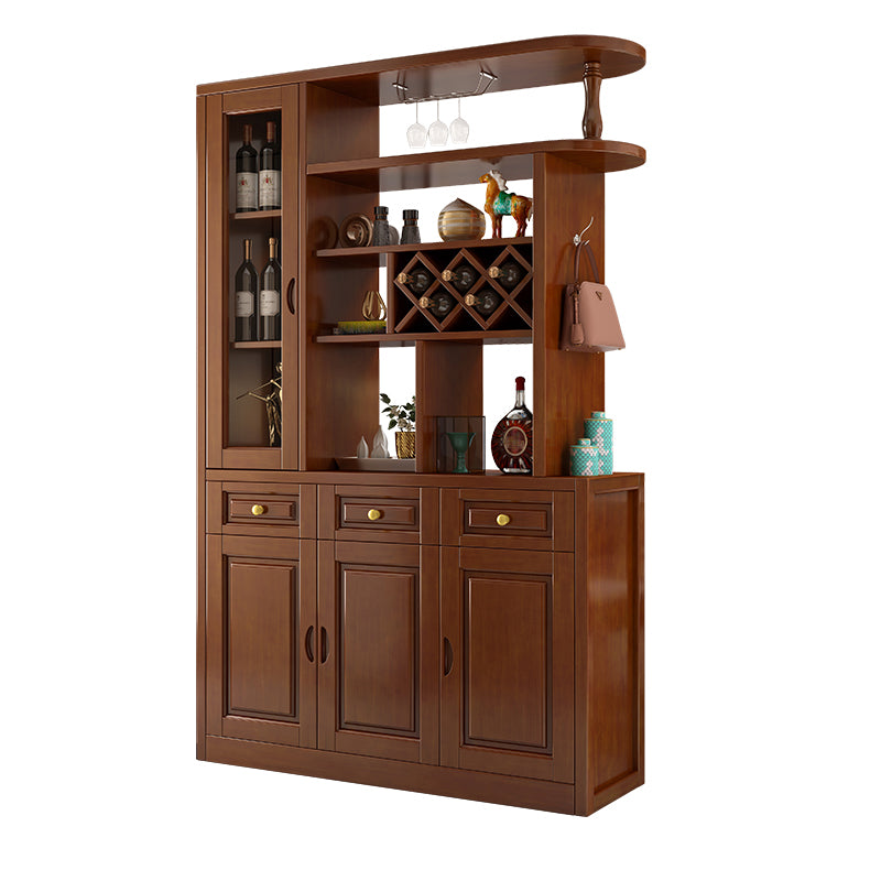 Contemporary Solid Wood Cabinet 78.74" H Accent Cabinet with Drawer and Door