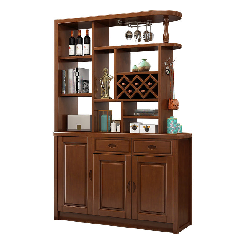 Contemporary Solid Wood Cabinet 78.74" H Accent Cabinet with Drawer and Door