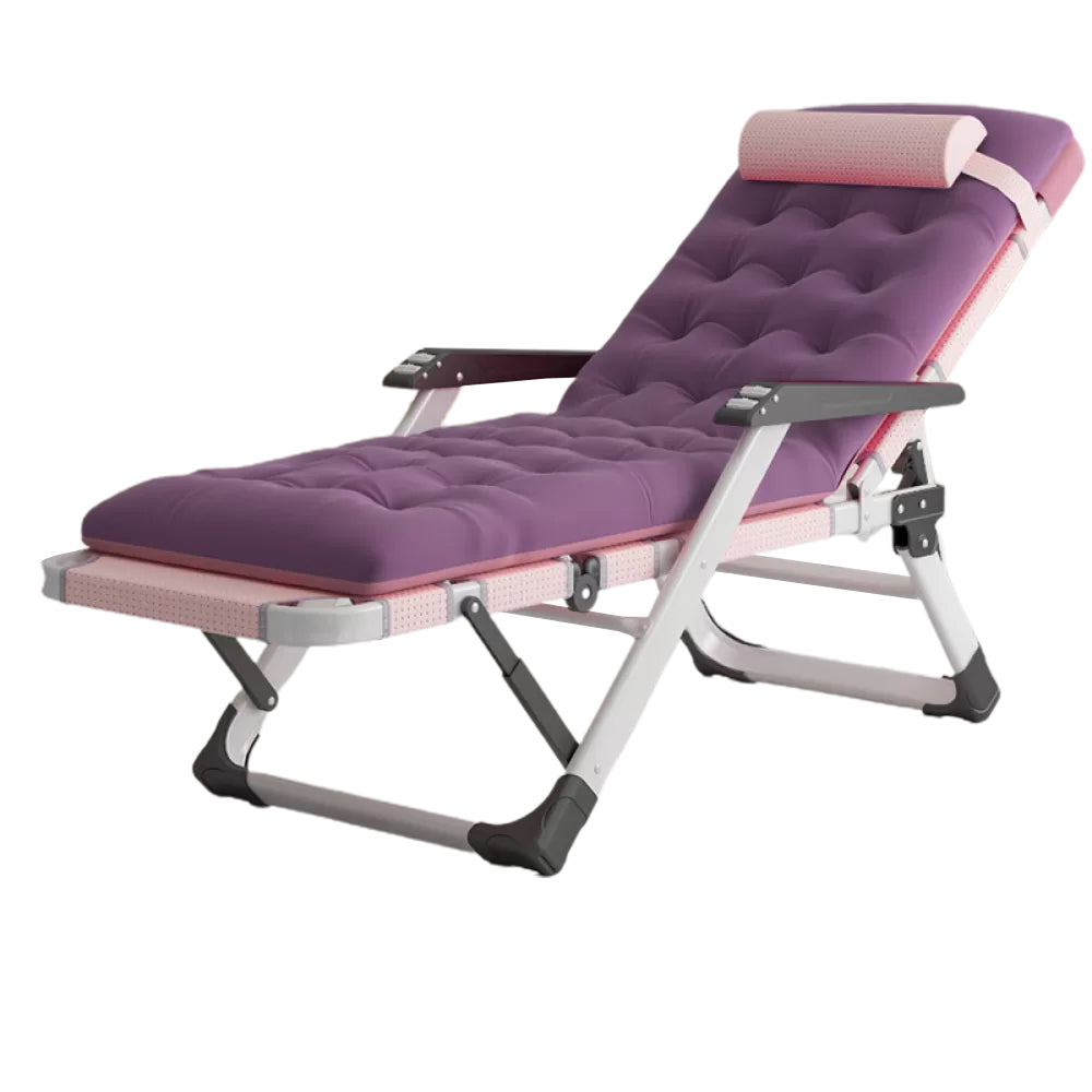 Contemporary Indoor Standard Recliner with Independent Foot Movement and Metal Base