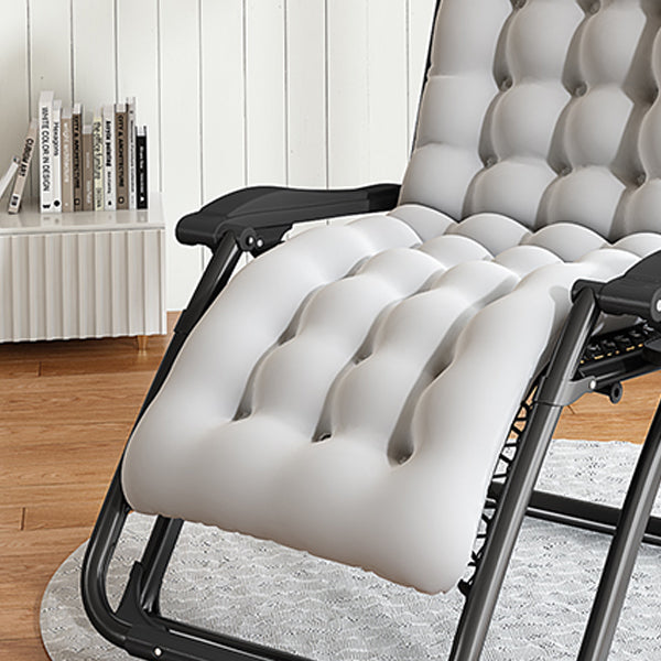 Contemporary Indoor Ergonimic Recliner in Solid Color Metal Base