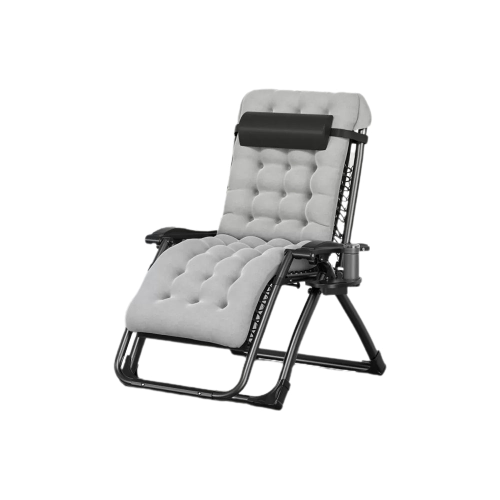 Contemporary Indoor Ergonimic Recliner in Solid Color Metal Base