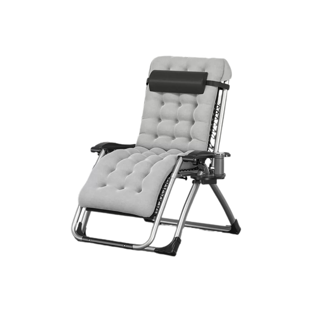 Contemporary Indoor Ergonimic Recliner in Solid Color Metal Base