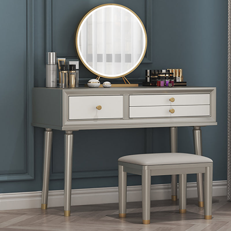 Victorian Solid Wood Vanity Dressing Table with Storage Drawers