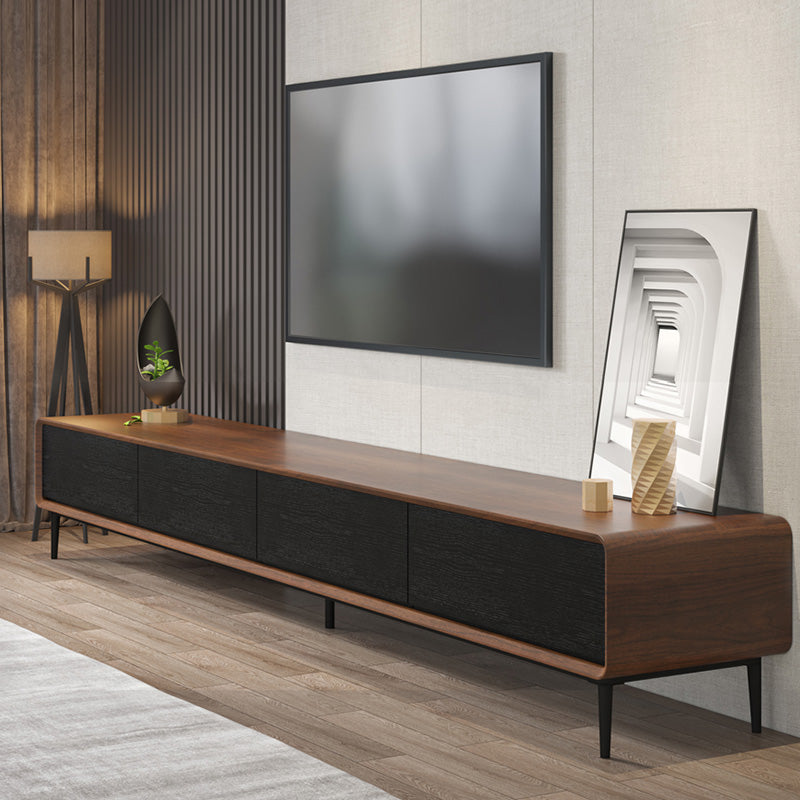 Wooden Media Console Scandinavian TV Media Console with Drawers