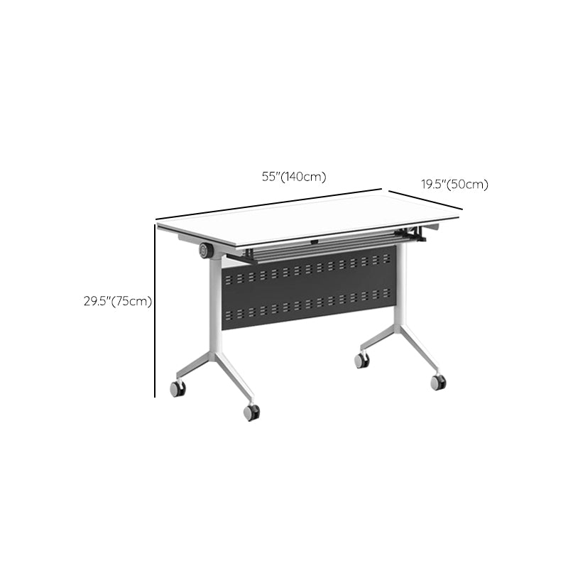 Modern Meeting Room Office Desk 29.5 Inch High Folding Writing Desk