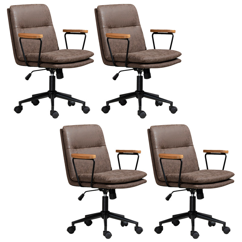 Fixed Arms Office Chair Tilt Mechanism No Distressing Ergonomic Slide Chair