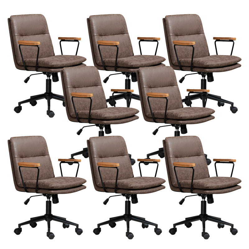 Fixed Arms Office Chair Tilt Mechanism No Distressing Ergonomic Slide Chair