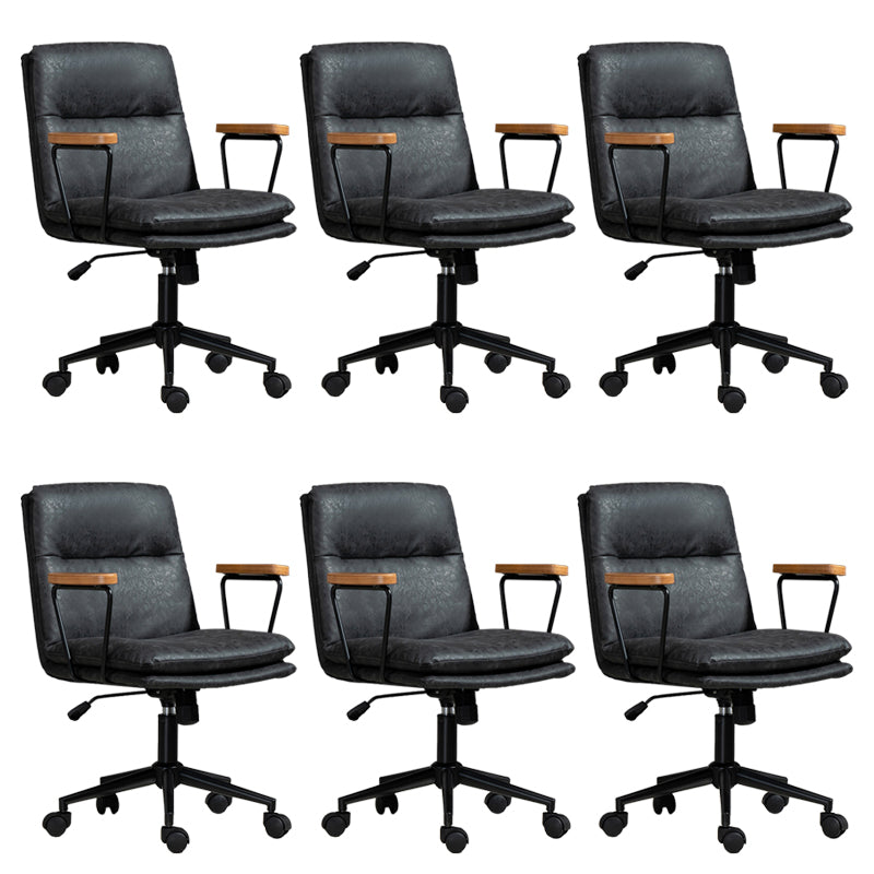 Fixed Arms Office Chair Tilt Mechanism No Distressing Ergonomic Slide Chair