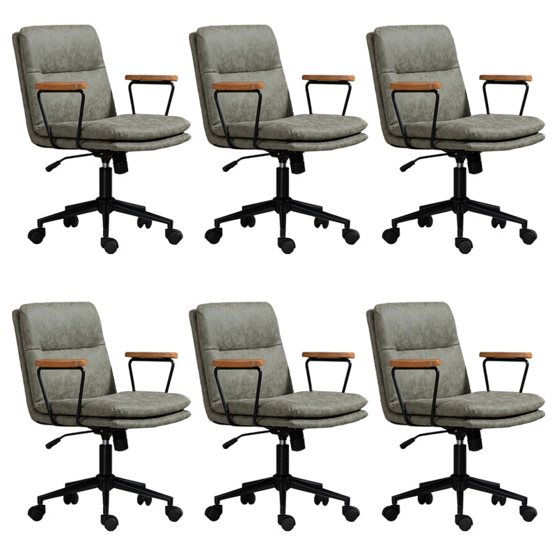 Fixed Arms Office Chair Tilt Mechanism No Distressing Ergonomic Slide Chair