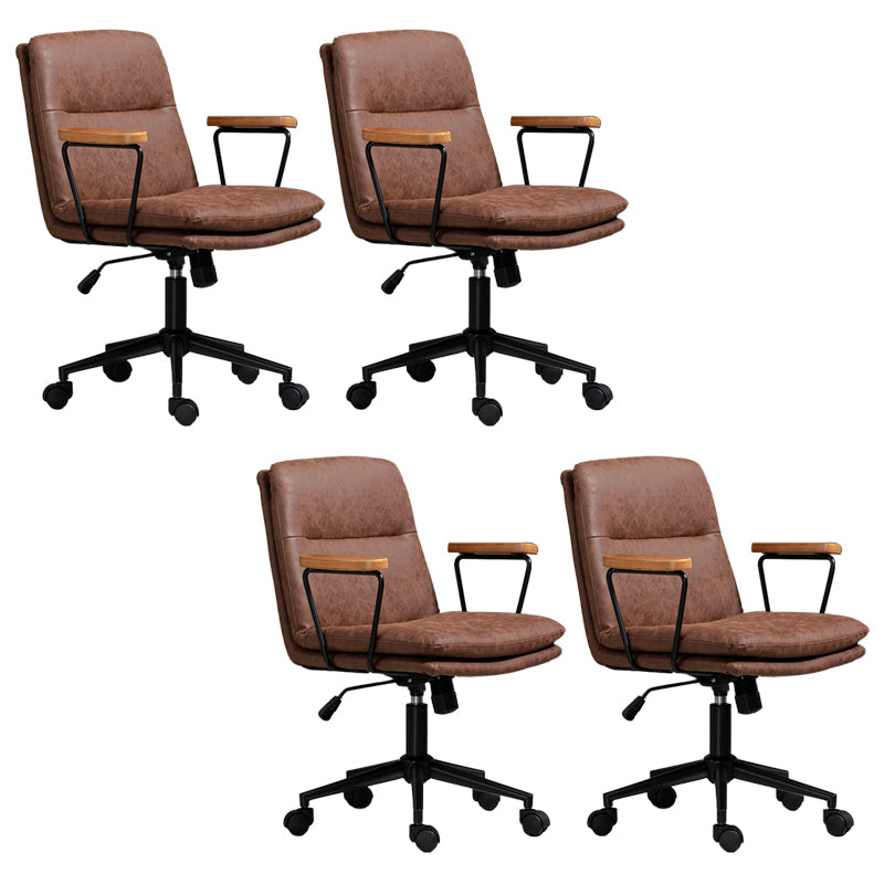 Fixed Arms Office Chair Tilt Mechanism No Distressing Ergonomic Slide Chair