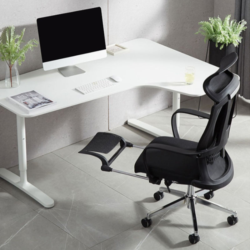 Modern Fixed Arms Managers Chair Adjustable Seat Height Desk Chair for Office