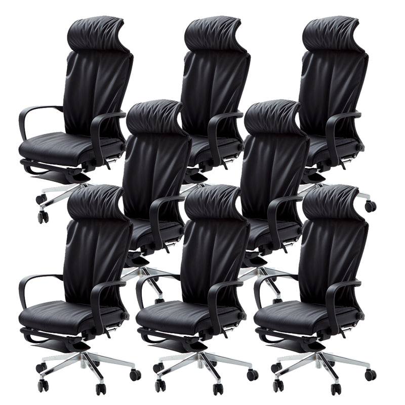 Modern Fixed Arms Managers Chair Adjustable Seat Height Desk Chair for Office