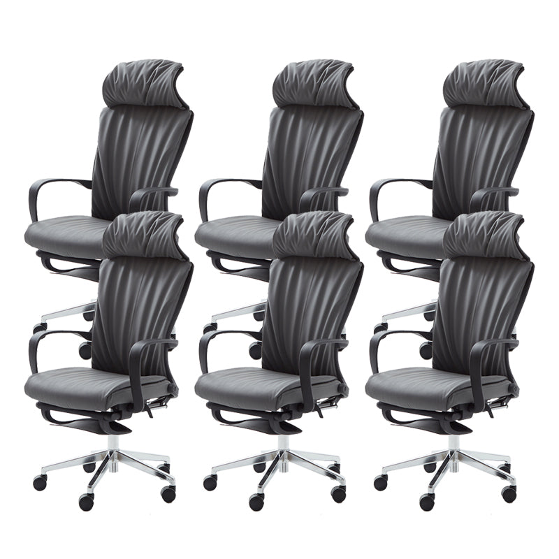 Modern Fixed Arms Managers Chair Adjustable Seat Height Desk Chair for Office