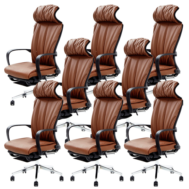 Modern Fixed Arms Managers Chair Adjustable Seat Height Desk Chair for Office