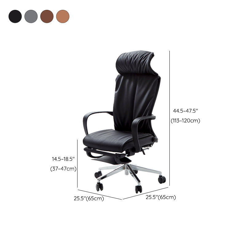 Modern Fixed Arms Managers Chair Adjustable Seat Height Desk Chair for Office