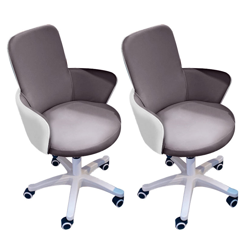 Modern Armless Office Chair Leather Adjustable Seat Height Slide Chair