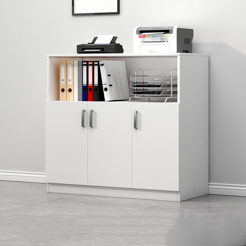 Modern Storage File Cabinet Wooden Frame Key Locking Filing Cabinet