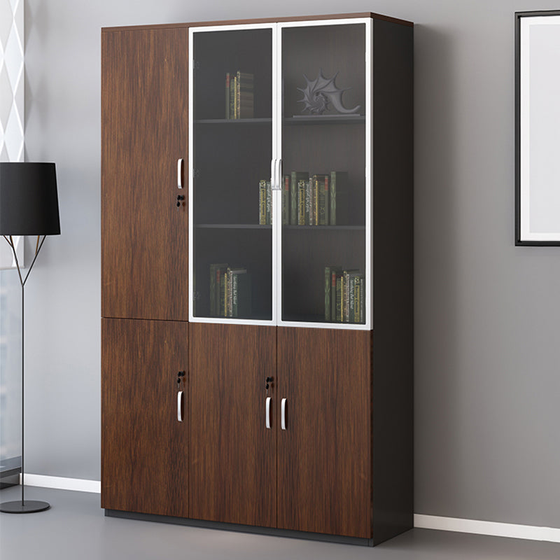 Vertical Contemporary File Cabinet Wooden Frame Filing Cabinet