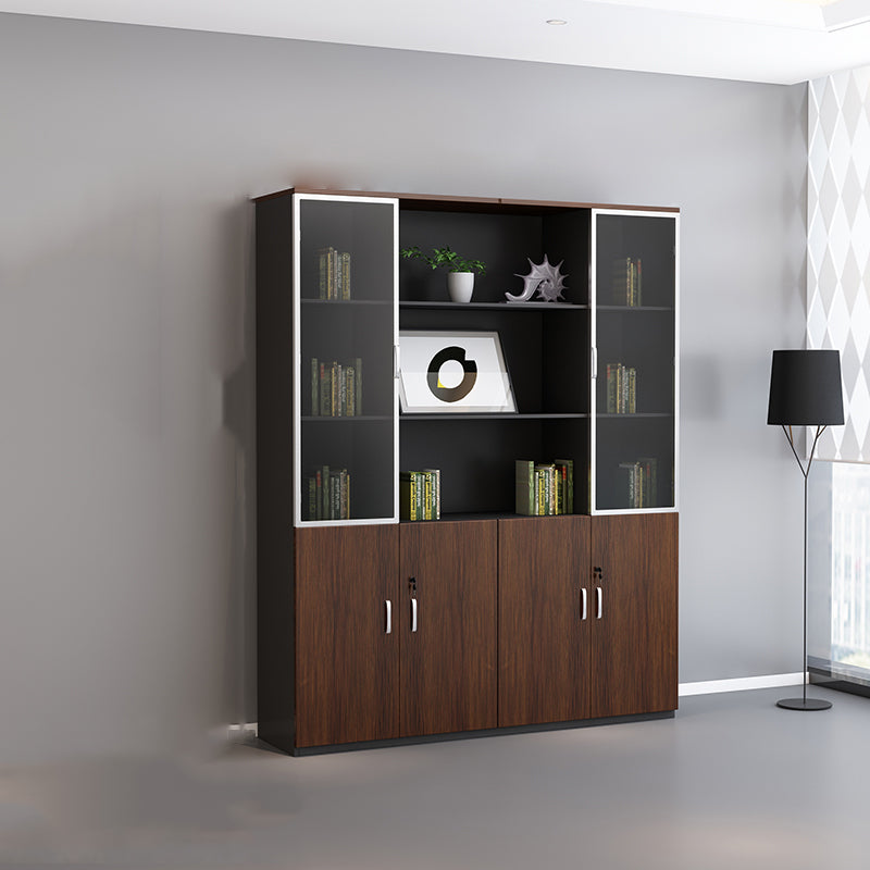 Vertical Contemporary File Cabinet Wooden Frame Filing Cabinet