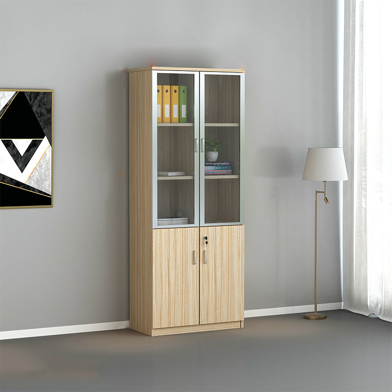 Vertical Contemporary File Cabinet Wooden Frame Filing Cabinet