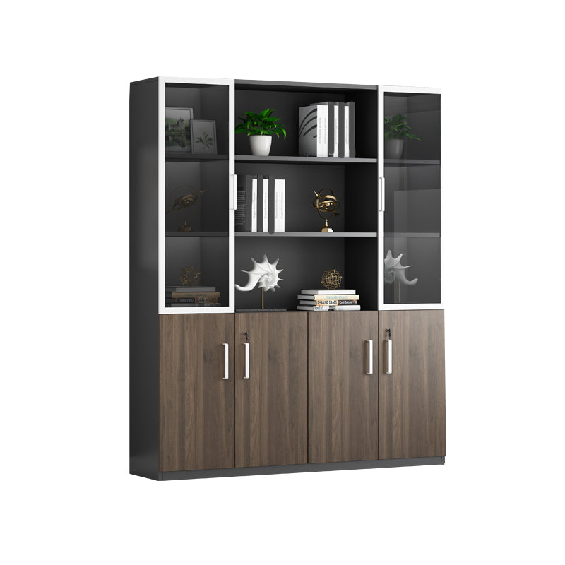 Vertical Contemporary File Cabinet Wooden Frame Filing Cabinet